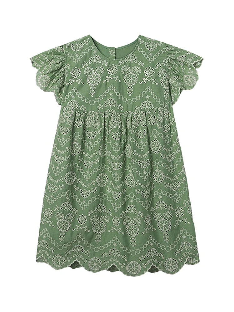 Baby Girl's, Little Girl's & Girl's Georgia Eyelet-Embroidered Cotton Dress