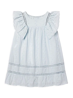 Little Girl's & Girl's Margaret Eyelet Cotton Dress