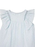 Little Girl's & Girl's Margaret Eyelet Cotton Dress