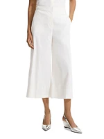 Terena Linen-Blend Wide Crop Pants