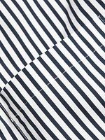 Striped Cotton Oversized Pocket Shirt