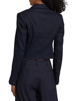 Josie Linen-Blend Blazer