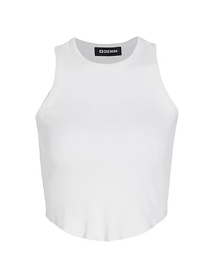 Curve Rib-Knit Tank Top