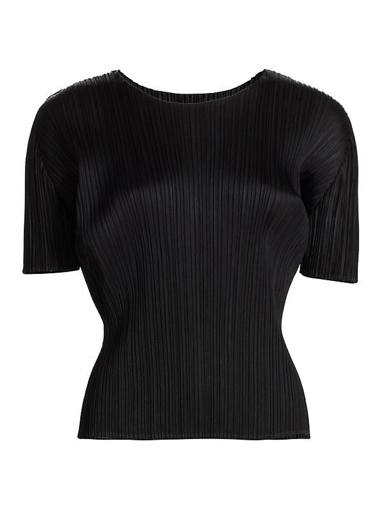 Basics Plissé T-Shirt