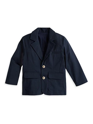 Little Boy's & Stretch Cotton Twill Blazer