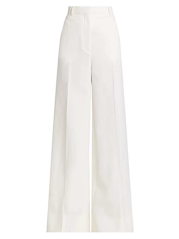 Wool Flared Trousers