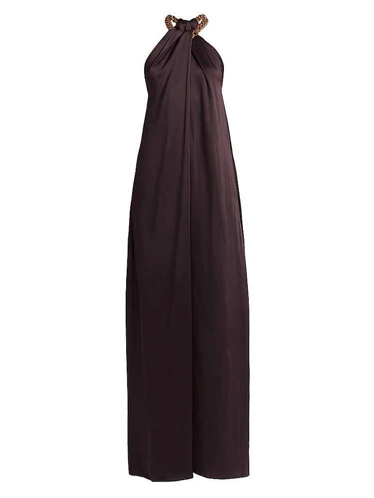 Chain Halterneck Gown