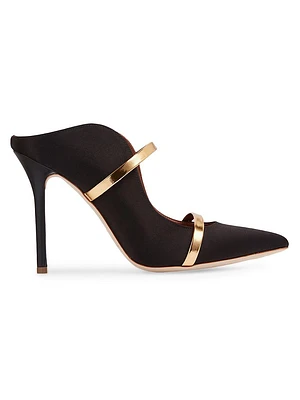 Maureen 100MM Satin Heeled Mules