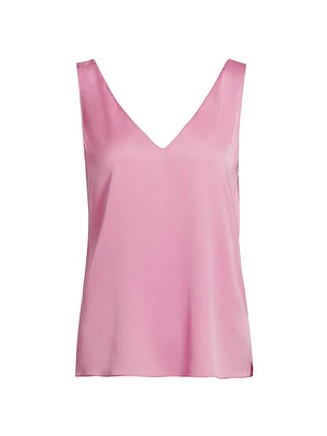 Sailor Stretch-Silk Sleeveless Blouse