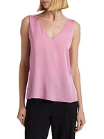 Sailor Stretch-Silk Sleeveless Blouse