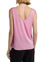 Sailor Stretch-Silk Sleeveless Blouse