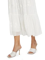 Harper Tiered Chiffon Midi-Skirt