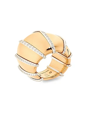 Ardis Two-Tone 18K Gold & 0.88 TCW Diamond Ring