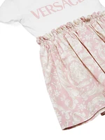 Baby Girl's Logo Barocco T-Shirt Dress