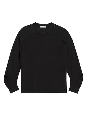 Wool-Silk Convertible Sweater
