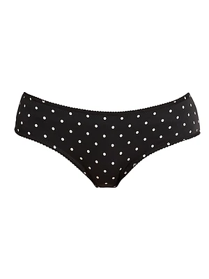 Polka Dot Silk-Blend Hipster Brief