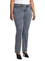 High-Rise Straight-Leg Jeans