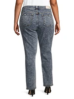 High-Rise Straight-Leg Jeans