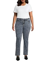 High-Rise Straight-Leg Jeans