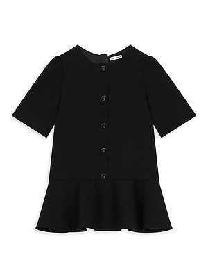 Little Girl's & Cady Button-Up Dress