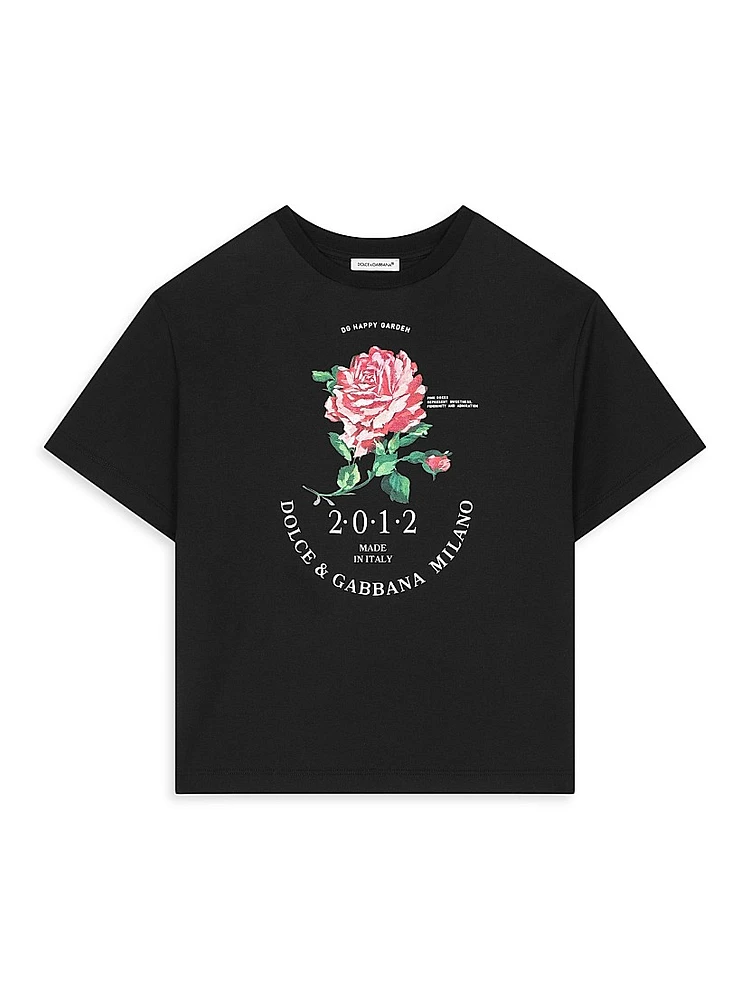 Little Girl's & Rose Graphic T-Shirt