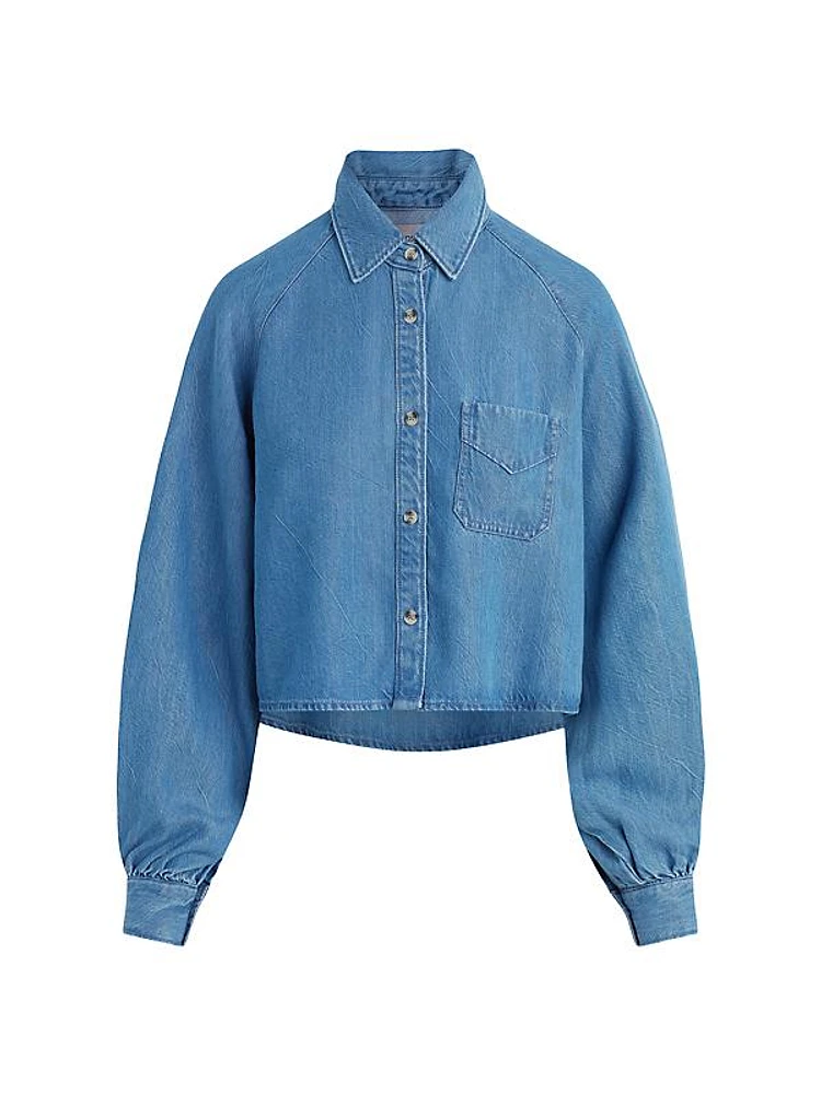 Chambray Cropped Shirt