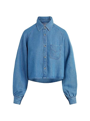 Chambray Cropped Shirt