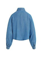 Chambray Cropped Shirt
