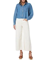 Chambray Cropped Shirt