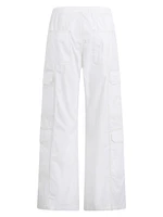 Cotton Wide-Leg Cargo Pants