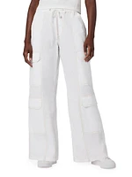Cotton Wide-Leg Cargo Pants