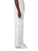 Cotton Wide-Leg Cargo Pants