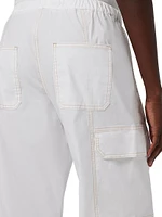 Cotton Wide-Leg Cargo Pants