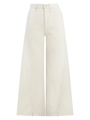 James Wide-Leg Split-Hem Jeans