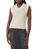 Twist-Back Sleeveless Sweater