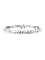 14K Gold & Round Lab-Grown Diamond Bezel Tennis Bracelet/1.00-10.00 TCW