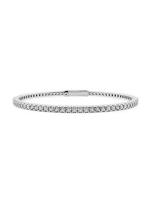 14K Gold & Round Lab-Grown Diamond Flexible Tennis Bangle/- TCW