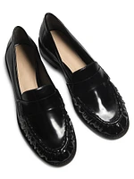 Classic Crocodile-Embossed Loafers
