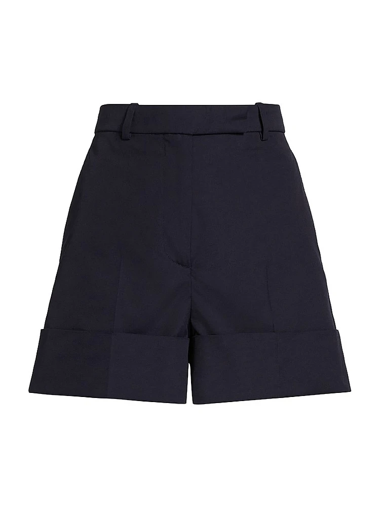 High-Rise Cuffed Shorts