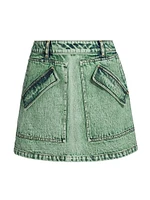 Cherry Denim Skirt