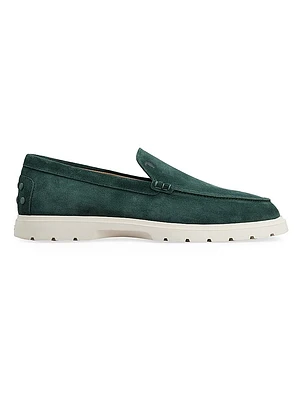 Polacco Gommino Suede Loafers
