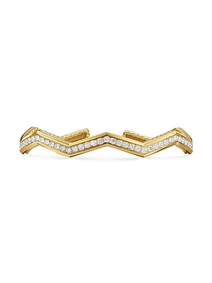 Zig Zag Stax™ Cuff Bracelet in 18K Yellow Gold