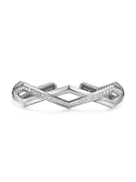 Zig Zag Stax™ Two Row Cuff Bracelet in Sterling Silver
