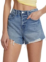 Beck High-Rise Denim Shorts