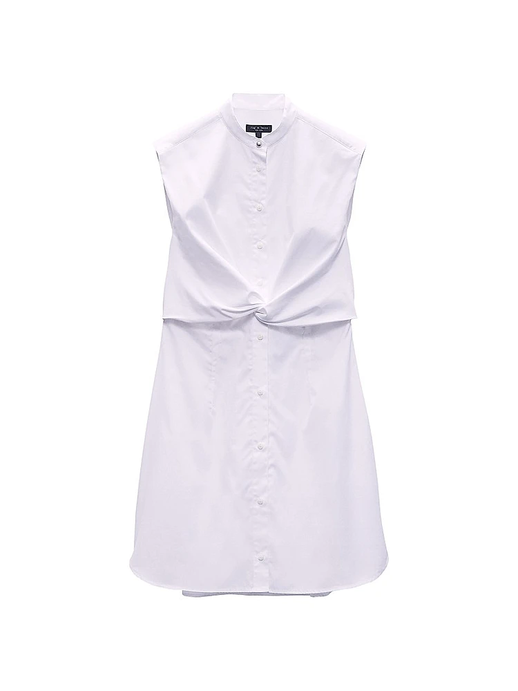 Louisa Sleeveless Poplin Minidress