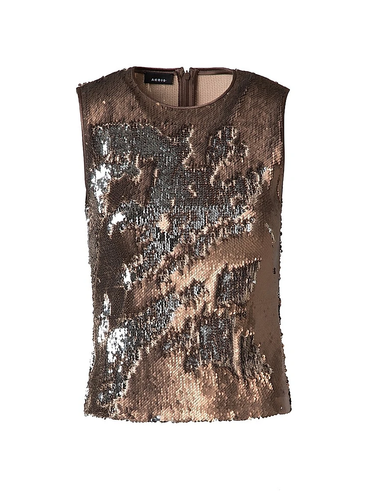 Sequin Shell Tank Top