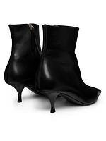 Rami 50MM Leather Kitten-Heel Ankle Boots