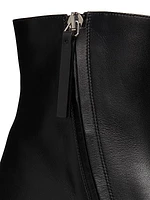 Rami 50MM Leather Kitten-Heel Ankle Boots