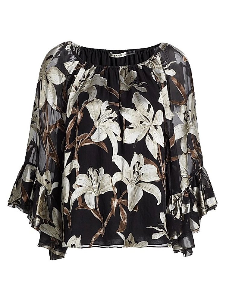 Ardelia Floral Off-the-Shoulder Blouse