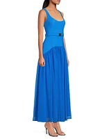 Ridge Drop-Waist Maxi Dress
